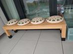 Eiken bank Ethnicraft, Ophalen, Gebruikt, Hout, Drie