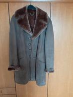 Prachtige warme suède overjas met bontvoering, Kleding | Heren, Ophalen, Zo goed als nieuw
