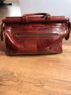 Vintage leder reistas, Ophalen, 40 tot 60 cm, 30 cm of meer, Gebruikt