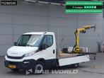 Iveco Daily 35S14 Open Laadbak Kraanwagen Hyva HA15 Euro6 3,, Auto's, Stof, Euro 6, Iveco, Wit