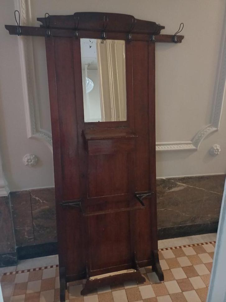 Houten staande kapstok - antiek, Huis en Inrichting, Woonaccessoires | Kapstokken, Gebruikt, Staande kapstok, 150 tot 200 cm, Hout