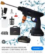 Mini nettoyeur haute pression sans fil ADM + 2 batteries,, Ophalen, Nieuw