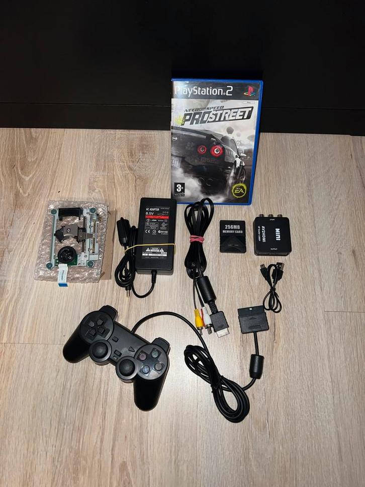 playstation 2 accessoires, Games en Spelcomputers, Spelcomputers | Sony PlayStation 2, Zo goed als nieuw, Slim, Met 1 controller