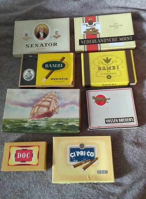 oude sigarendozen, Verzamelen, Rookartikelen, Aanstekers en Luciferdoosjes, Ophalen of Verzenden