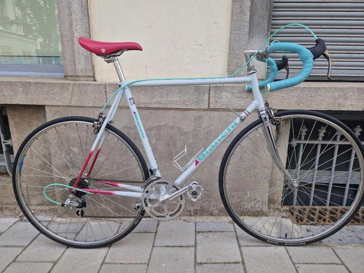 Vintage Bianchi koersfiets (jaren 1980), Fietsen en Brommers, Fietsen | Oldtimers, 55 tot 59 cm, Jaren '60 of nieuwer, Ophalen