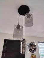 Design hanglamp met smoke glas, Comme neuf, Enlèvement ou Envoi
