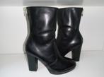 Tamaris - Boots / Bottines - Cuir Noir - Talons Hauts - 37, Tamaris, Comme neuf, Boots et Botinnes, Noir