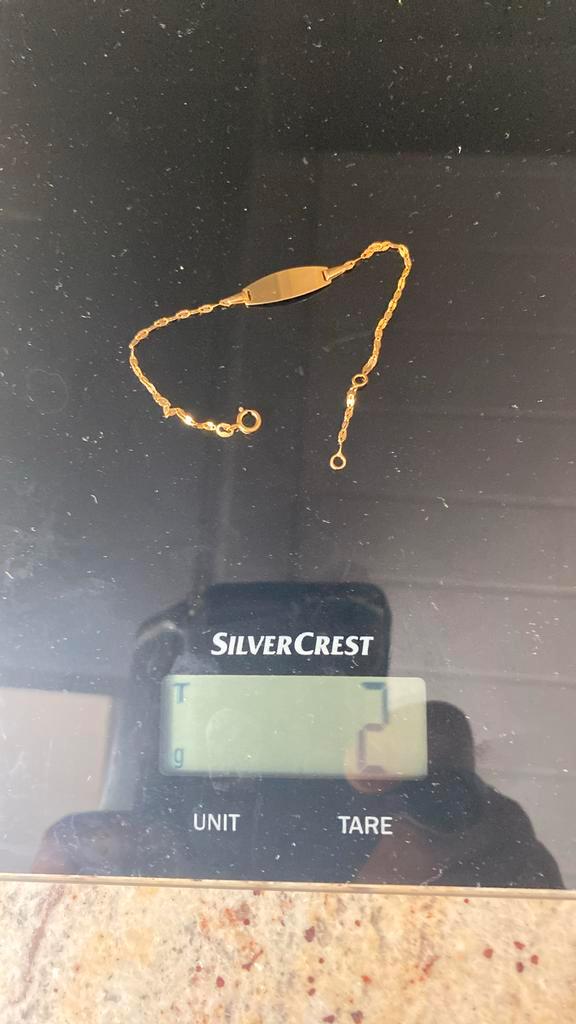 Gouden armband voor baby, Kinderen en Baby's, Babymode-accessoires, Nieuw, Ophalen of Verzenden