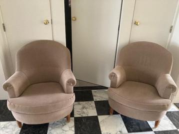 Clubzetels in beige stof x 2 beschikbaar voor biedingen