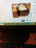 NIEUW ZWART MOOI LEDEREN HANDTASJE " MERK   BURKELEY "., Ophalen of Verzenden, Nieuw