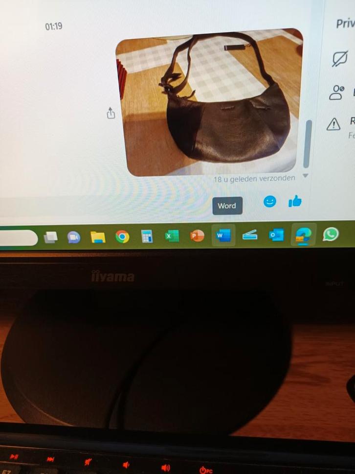 NIEUW ZWART MOOI LEDEREN HANDTASJE " MERK   BURKELEY "., Dieren en Toebehoren, Paarden en Pony's | Dekens en Dekjes, Nieuw, Ophalen of Verzenden