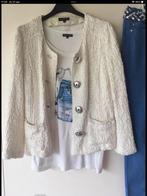 Caroline Biss jasje met tshirt maat 36, Wit, Ophalen of Verzenden, Zo goed als nieuw, Jasje
