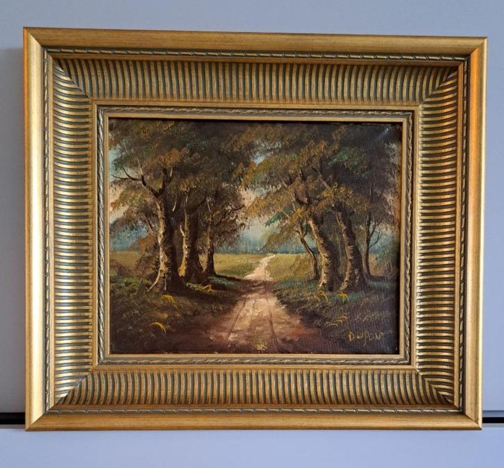 Antiek Schilderij Gesigneerd Dupont, Antiek en Kunst, Kunst | Schilderijen | Klassiek, Ophalen of Verzenden