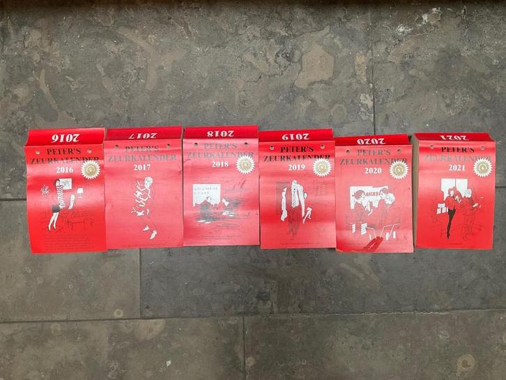 Peter van Straaten - Peters Zeurkalenders (6 in totaal), Boeken, Humor, Zo goed als nieuw, Cartoons, Ophalen of Verzenden