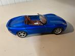 1:24 WELLY Jaguar XK180 Roadster - Statisch Model - Blauw, Hobby en Vrije tijd, Ophalen of Verzenden, Zo goed als nieuw, Welly