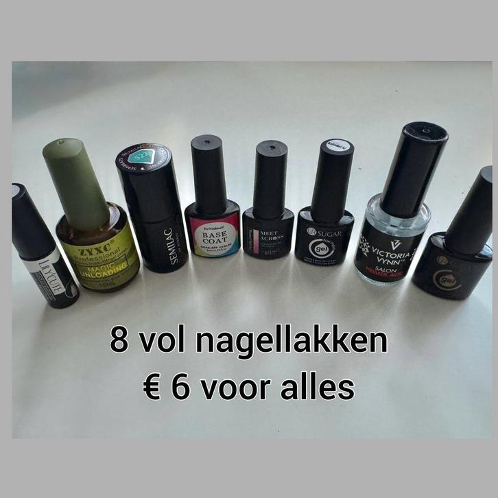 8x UV nagellakken – €6 voor alles, Handtassen en Accessoires, Uiterlijk | Lichaamsverzorging, Zo goed als nieuw, Overige typen
