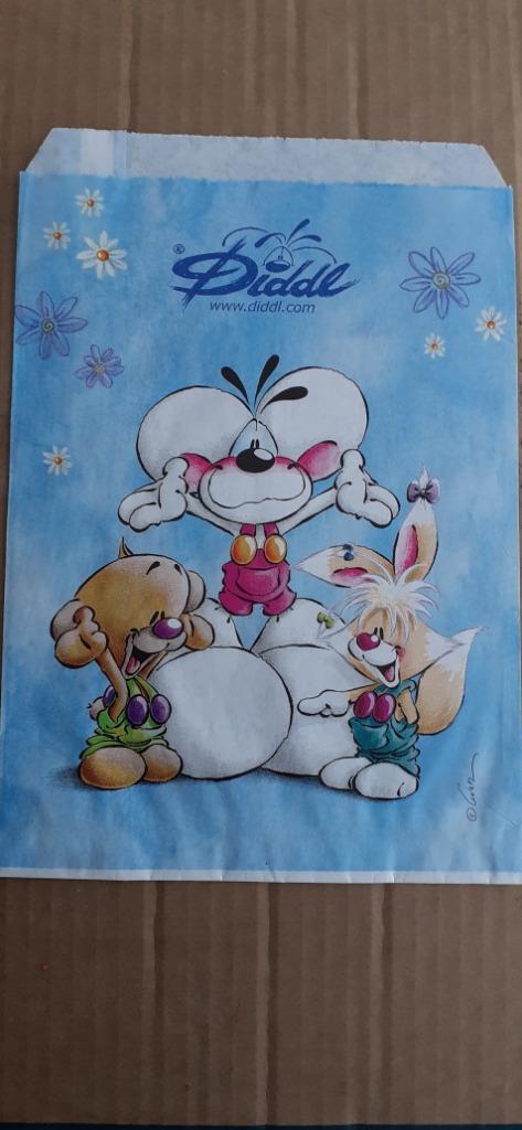 Diddlina + Diddl /  papieren zakjes+ papiertassen, Verzamelen, Diddl, Zo goed als nieuw, Overige typen, Diddl, Ophalen of Verzenden