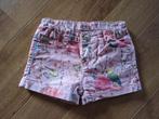 G66 roze jeansshort bloemetjes 122, Broek, Gebruikt, Ophalen of Verzenden, Meisje