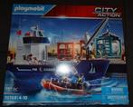 Playmobil City Action Cargo Groot containerschip met douaneb, Enfants & Bébés, Jouets | Playmobil, Ensemble complet, Enlèvement ou Envoi