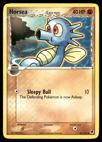 Horsea δ 50/101 - Dragon Frontiers beschikbaar voor biedingen