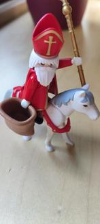 Playmobil popje Sinterklaas op zijn paard, Ophalen of Verzenden, Gebruikt