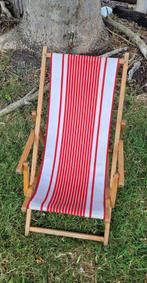 Vintage kinderstrandstoel, Ophalen, Gebruikt, Hout