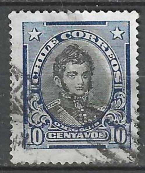 Chili 1915/1927 - Yvert 113 - Bernardo O'Higgins  (ST), Timbres & Monnaies, Timbres | Amérique, Affranchi, Envoi