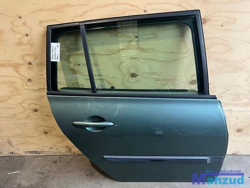 RENAULT MEGANE 2 groen TED97 rechts achter deur portier 2001, Auto-onderdelen, Carrosserie, Deur, Renault, Gebruikt, Ophalen of Verzenden