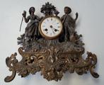 Eeuwjarig horloge in normaal messing in originele staat., Antiek en Kunst, Ophalen of Verzenden