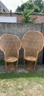 2 pauwenstoelen, Huis en Inrichting, Stoelen, Ophalen, Zo goed als nieuw