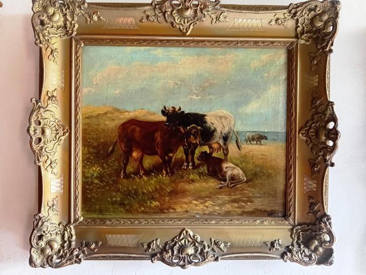 twee  schilderijen   van Paul Henry Schouten   (pendant), Antiek en Kunst, Kunst | Schilderijen | Klassiek, Ophalen
