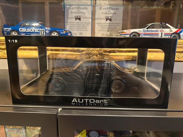 Nissan Skyline GT-R KPGC10 Racing Black 1:18, Hobby en Vrije tijd, Modelauto's | 1:18, Nieuw, Auto, Autoart, Ophalen of Verzenden
