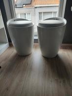 Mooie witte zit/ opberg poefs, Ophalen of Verzenden, Zo goed als nieuw