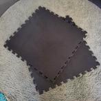 Rubberen puzzelmatten zwart 61 x 61 x1 cm, 4 stuks per pak, Ophalen, Nieuw