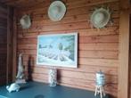 ⚠️⚠️Tableau cadre toile Provence Lavandes peinture 100x70cm, Ophalen of Verzenden