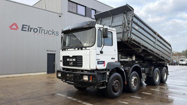 MAN 41.414 (BIG AXLES / 41 TONS / GRAND PONT / LAMES / 6 CYL, Auto's, Vrachtwagens, Bedrijf, Te koop, ABS, Elektrische ramen, Mistlampen