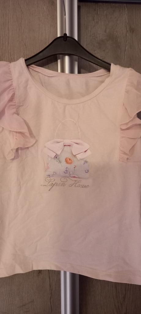 roze T-shirt Lapin House maat 140, Kinderen en Baby's, Kinderkleding | Maat 140, Zo goed als nieuw, Meisje, Shirt of Longsleeve