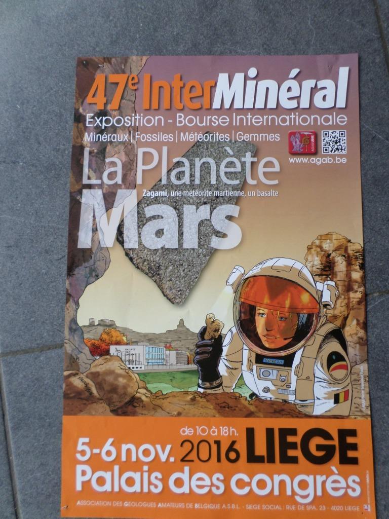 Interminéral (Paulis) - affiche 47e bourse - 2016, Collections, Personnages de BD, Utilisé, Autres types, Autres personnages, Enlèvement ou Envoi