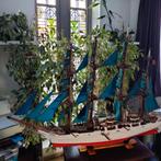 Groot antiek modelschip, Hobby en Vrije tijd, Modelbouw | Boten en Schepen, Ophalen, Gebruikt