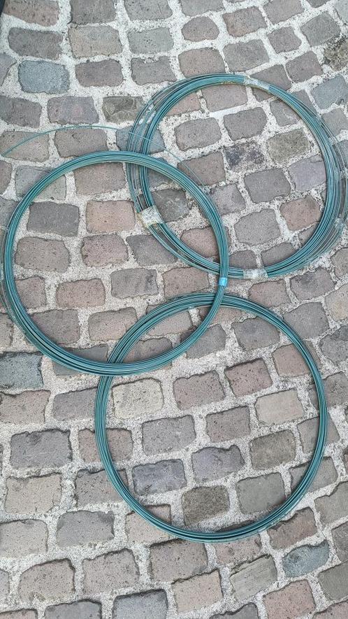 niet gebruikte Bekaert draad geplastificieerd vanaf 15 euro, Tuin en Terras, Gaas en Draad, Nieuw, Draad, Ophalen