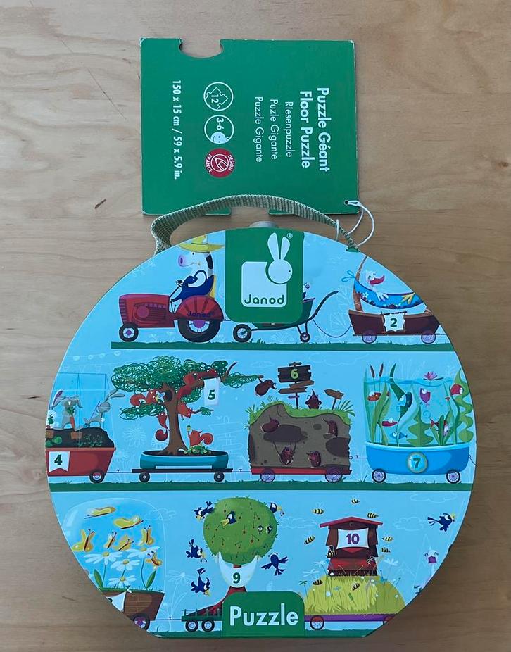 JANOD…. Puzzle géant….12 pièces, Kinderen en Baby's, Speelgoed | Kinderpuzzels, Zo goed als nieuw, Ophalen