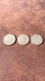 3x munten 50 Bani Roemenië, Munten