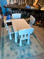 MAMMUT Table enfant, intérieur/extérieur bleu, 85 cm - IKEA