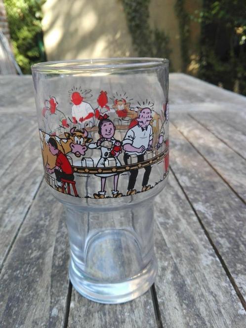 Verre bob et bobette Suske en Wiske, Verzamelen, Glas en Drinkglazen, Gebruikt, Waterglas, Ophalen of Verzenden