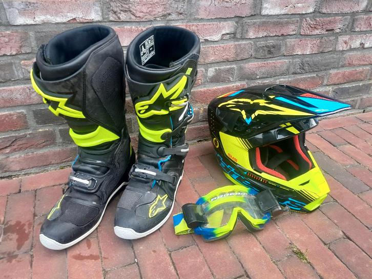 Crosskleding , Helm , Bril , Laarzen, Motoren, Kleding | Motorkleding, Overige typen, Dames, Heren, Kinderen, Tweedehands, Ophalen