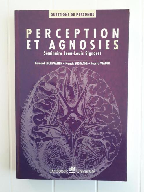 Perception et agnosies (Questions de personne), Livres, Psychologie, Utilisé, Enlèvement ou Envoi