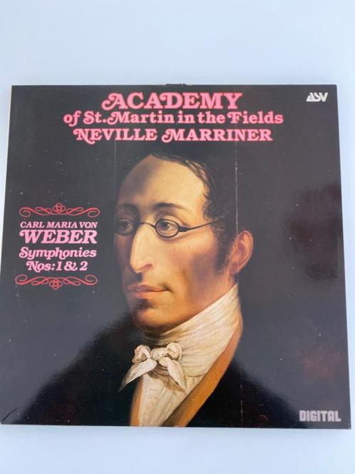 Carl Maria von Weber Marriner Sym N 1 & 2 In C Major 1982, CD & DVD, Vinyles | Classique, Comme neuf, Romantique, Orchestre ou Ballet