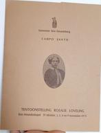 Oud document Tentoonstelling Rosalie Loveling, campo Santo,, Ophalen of Verzenden