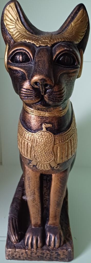 statue égyptienne en pierre grand modèle., Antiquités & Art, Art | Sculptures & Bois, Enlèvement ou Envoi