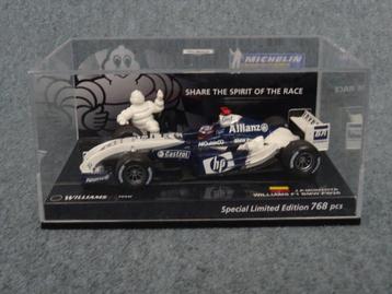 F1 BMW Williams FW26 Montoya zeldzame MICHELIN uitgave, Enlèvement ou Envoi, Comme neuf, Voiture, MiniChamps